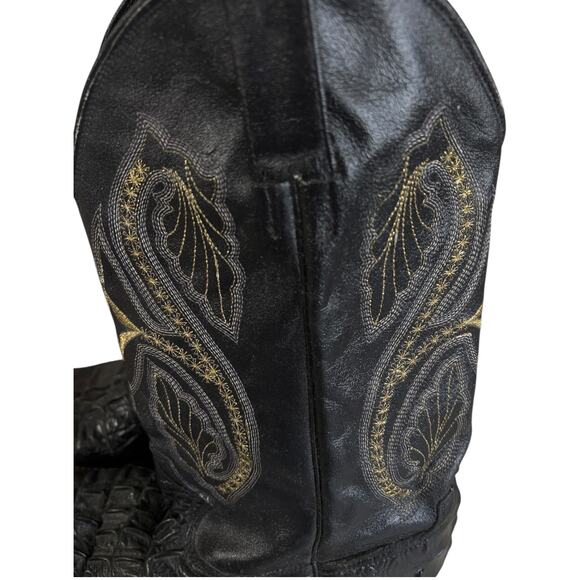 Botas Artillero Leather Cowboy Boots Men’s 27 / US 9 Alligator Print Western - Picture 3 of 12